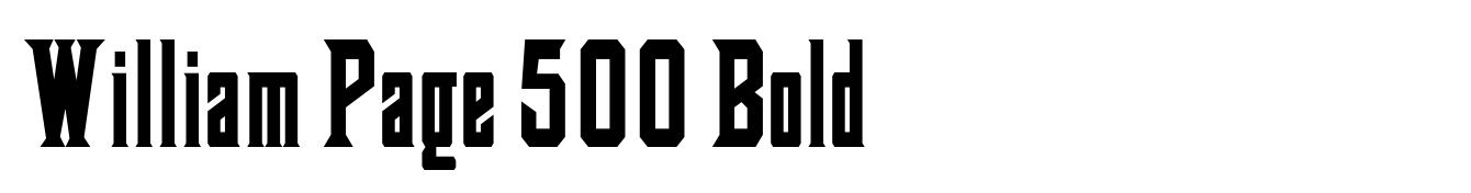 William Page 500 Bold